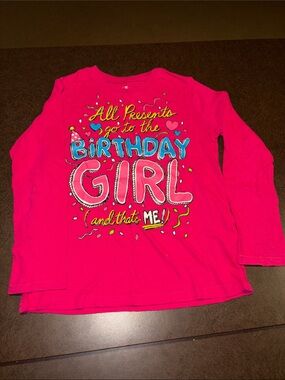 1989 Place Hot Pink 'Birthday Girl' Long Sleeve Tee